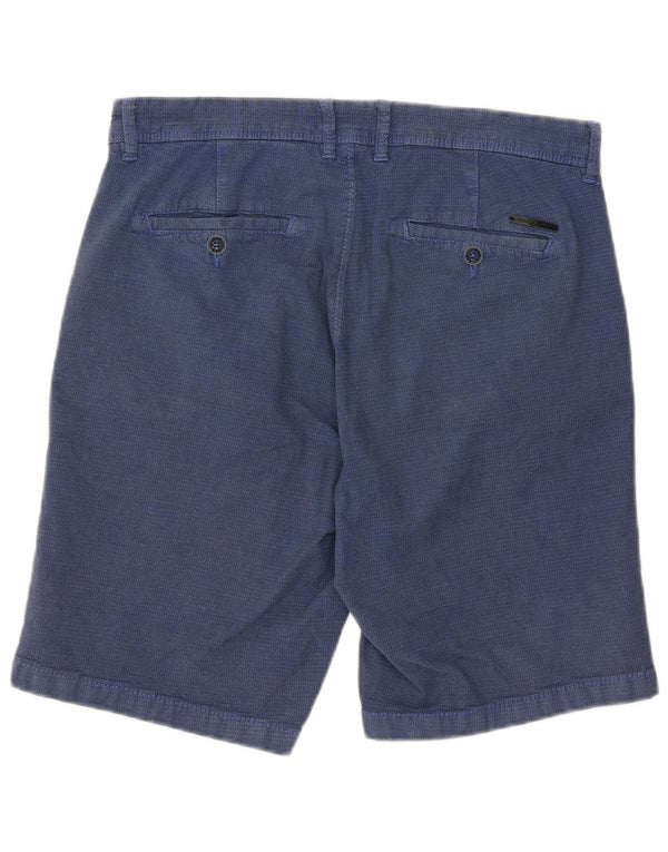Gas Short Chino Homme W30 Bleu Marine Moyen Coton