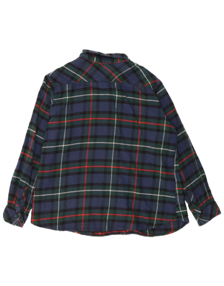 DICKIES Chemise surdimensionnée en flanelle pour femme UK 18 XL Bleu marine à carreaux