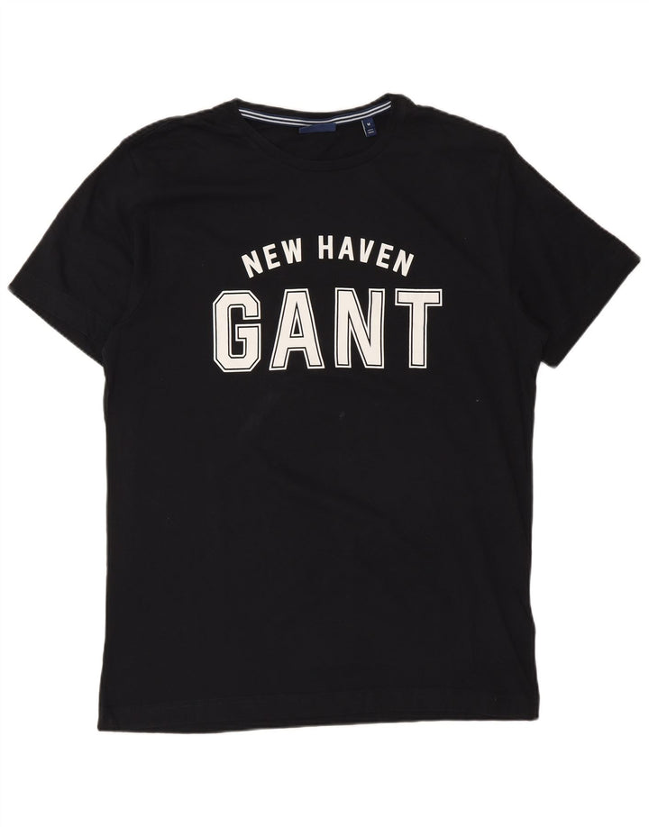 Gant T-Shirt New Haven Graphic Homme Noir Moyen Coton