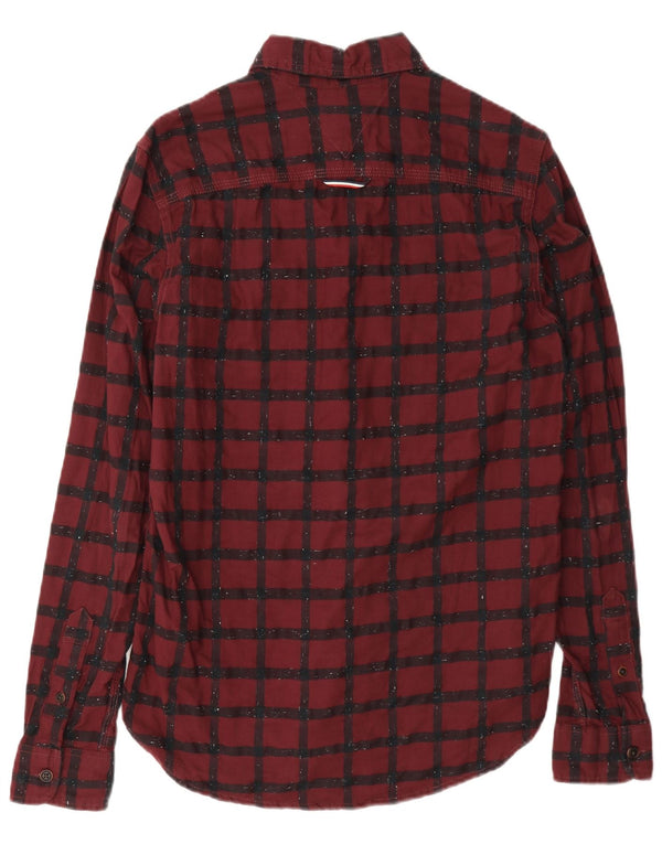 Tommy Hilfiger Chemise en flanelle XS pour homme à carreaux bordeaux