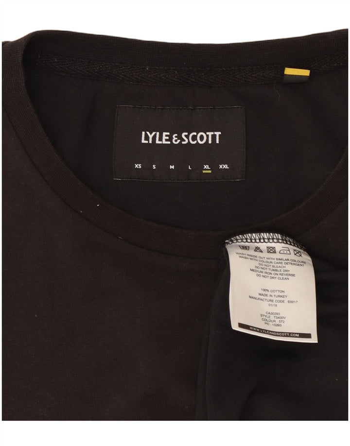 Lyle & Scott T-Shirt Homme Top XL Noir Coton