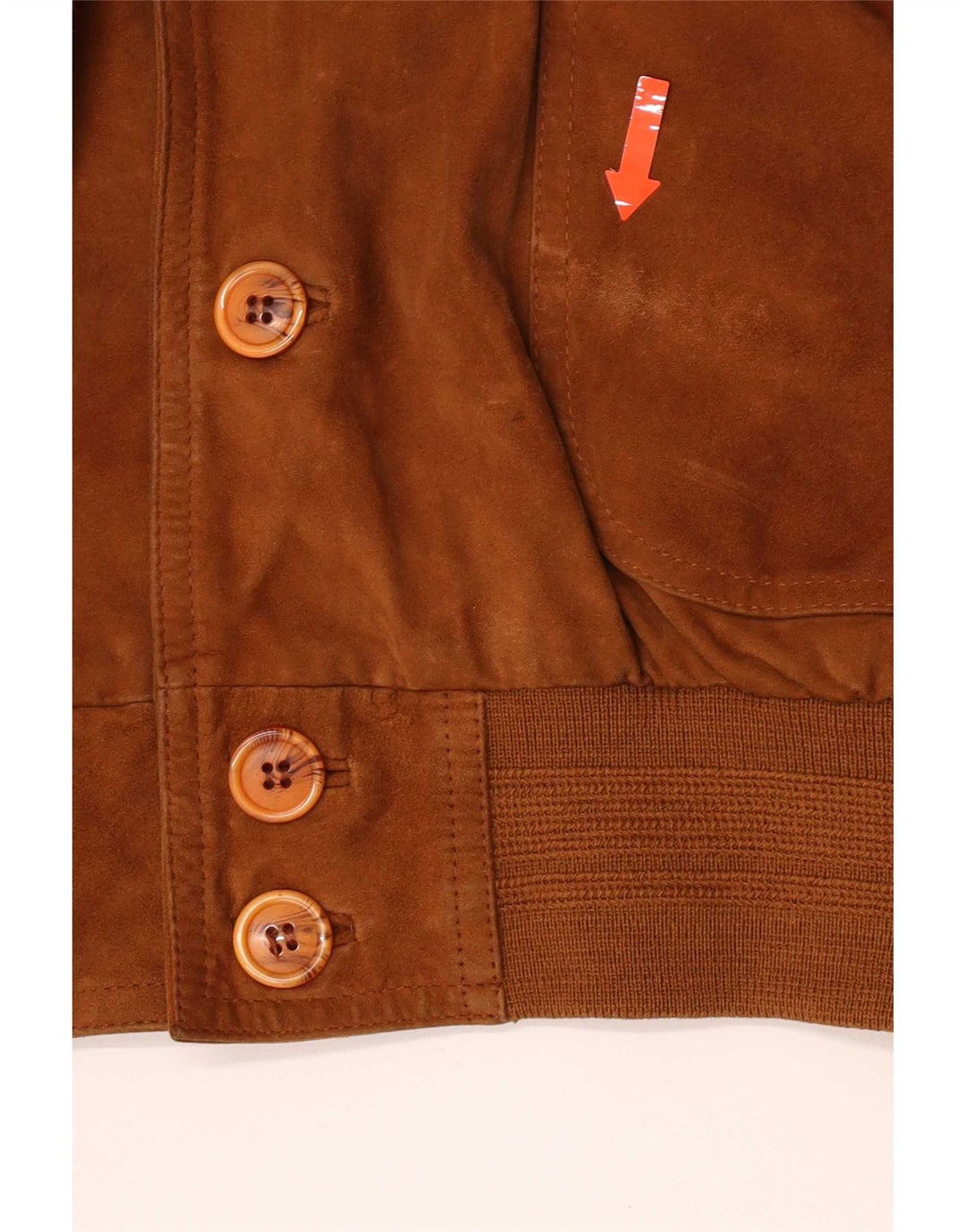 Essebi Veste Bomber En Daim Homme EU 50 Grand Cuir Beige
