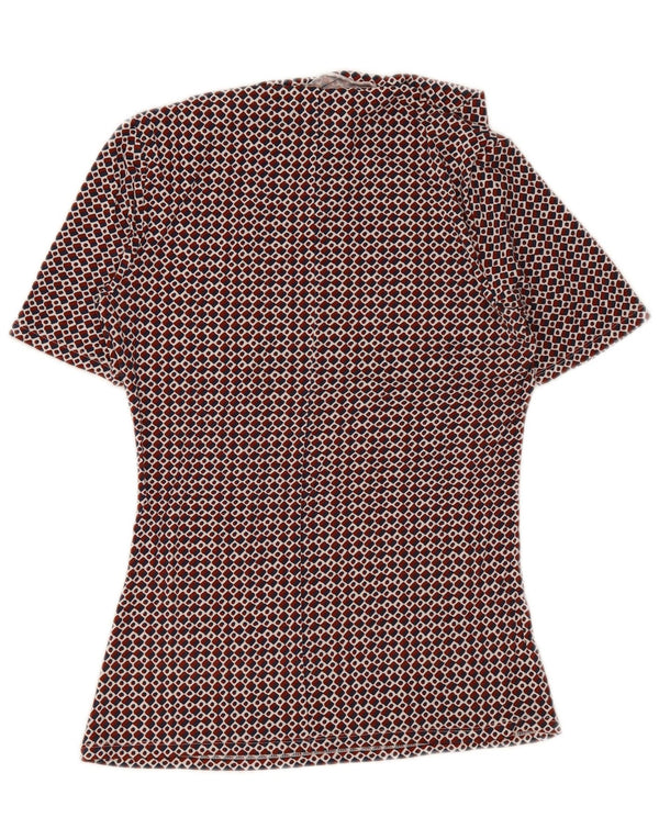Max Mara Womens Weekend Blouse Top UK 12 Medium Red Geometric
