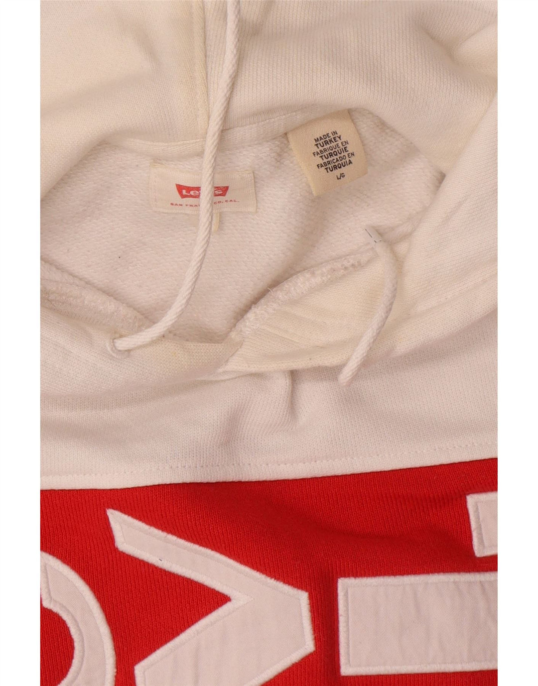Levi's Graphic Sweatshirt à Capuche Large Homme Multicolore Colorblock Cotton