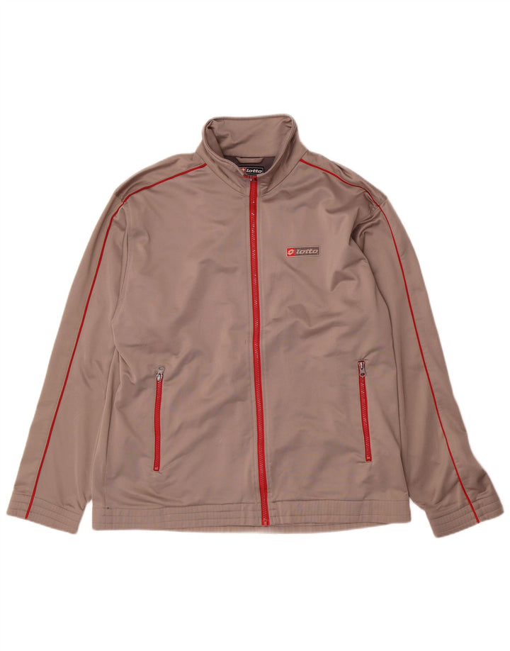Lotto Veste de survêtement pour homme Taille L Gris Polyester