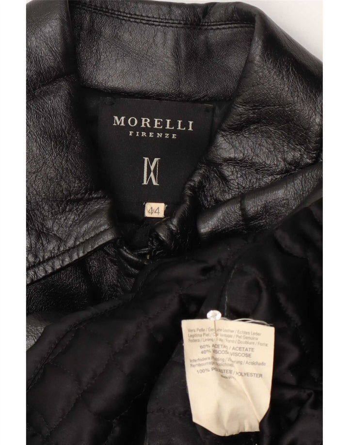 Morelli Veste En Cuir Femme IT 44 Moyen Noir