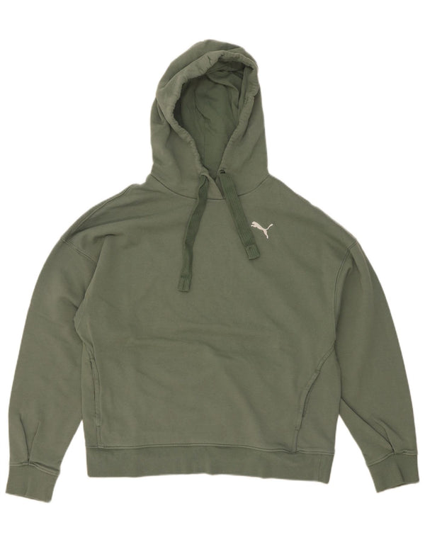 Puma Pull à capuche pour femme UK 44 Coton vert moyen