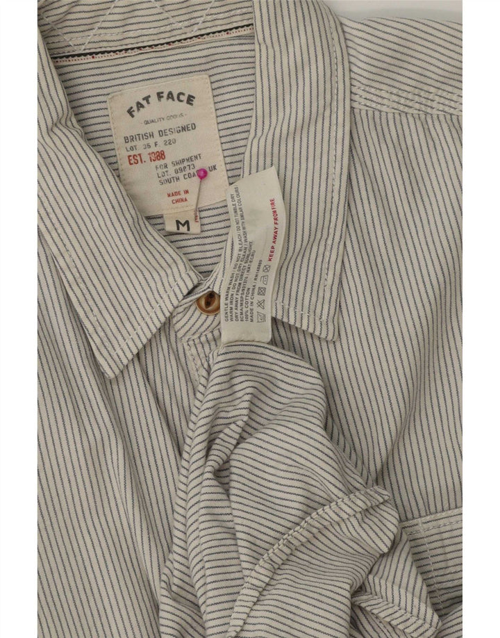 Chemise Homme Fat Face Coton Rayé Blanc Moyen
