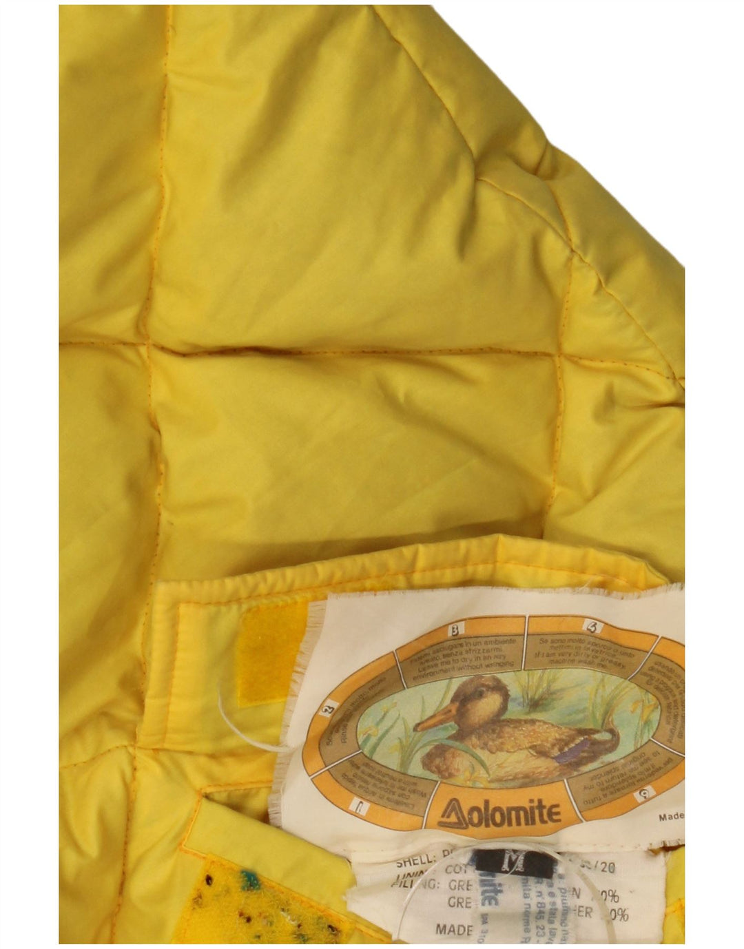 DOLOMITE Veste matelassée réversible à capuche pour homme UK 38 Jaune moyen