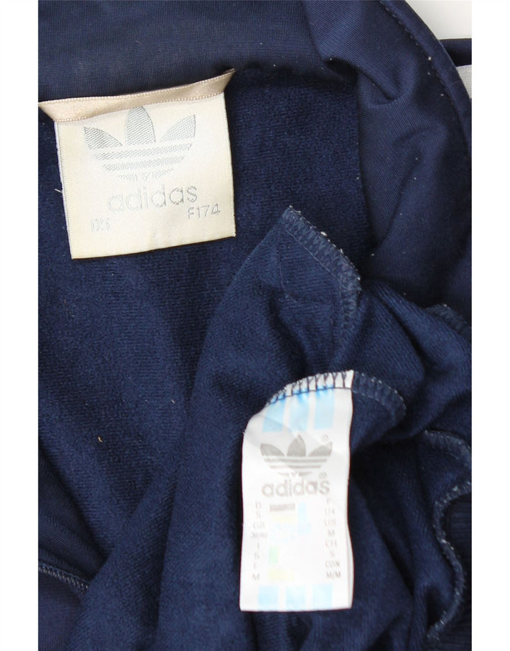 Adidas Veste de survêtement graphique pour homme UK 38/40 Bleu marine moyen