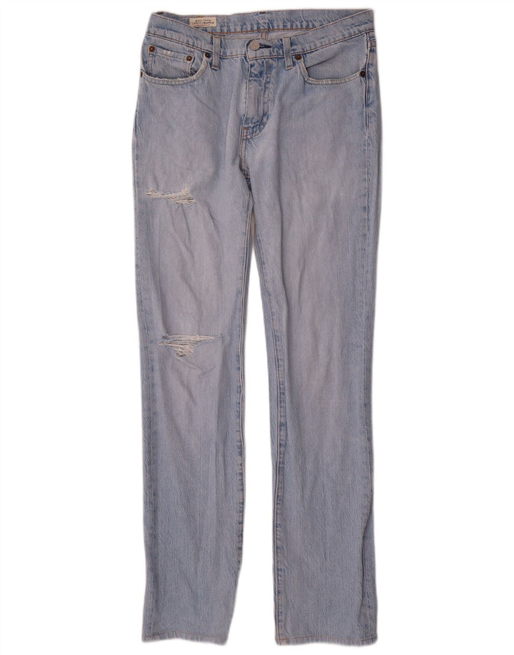 Levi's Jean Slim 511 Distressed W30 L34 Homme Bleu Coton