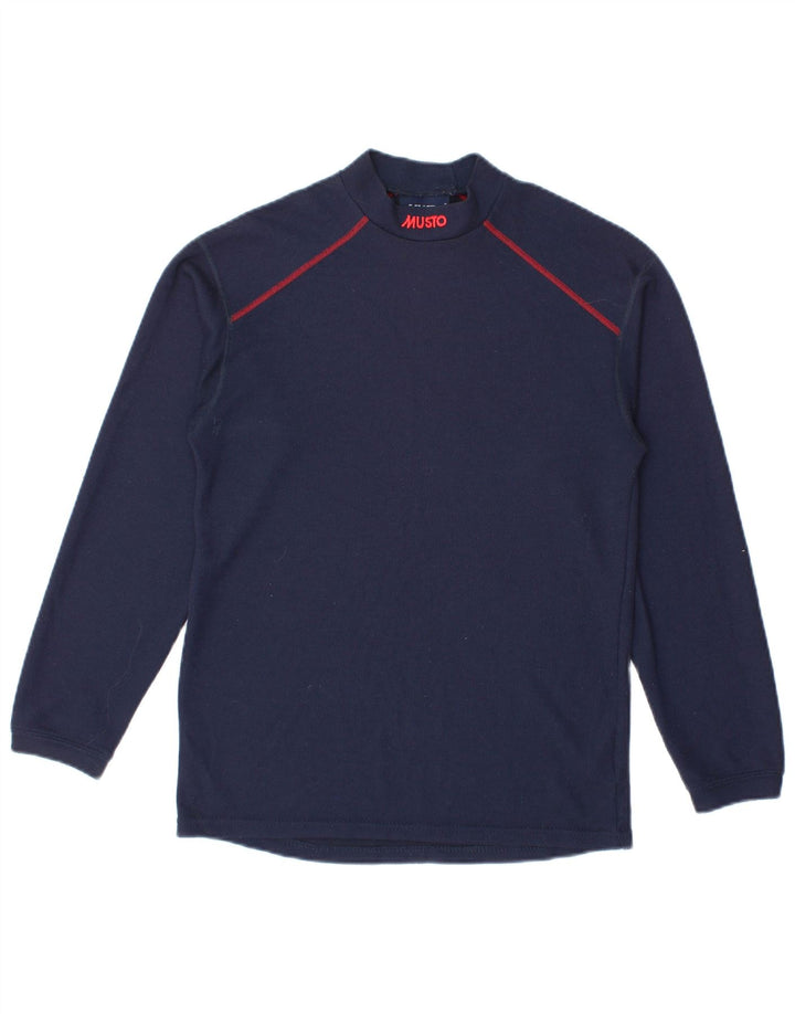 Musto Haut à manches longues pour garçon 12-13 ans Bleu marine Taille L