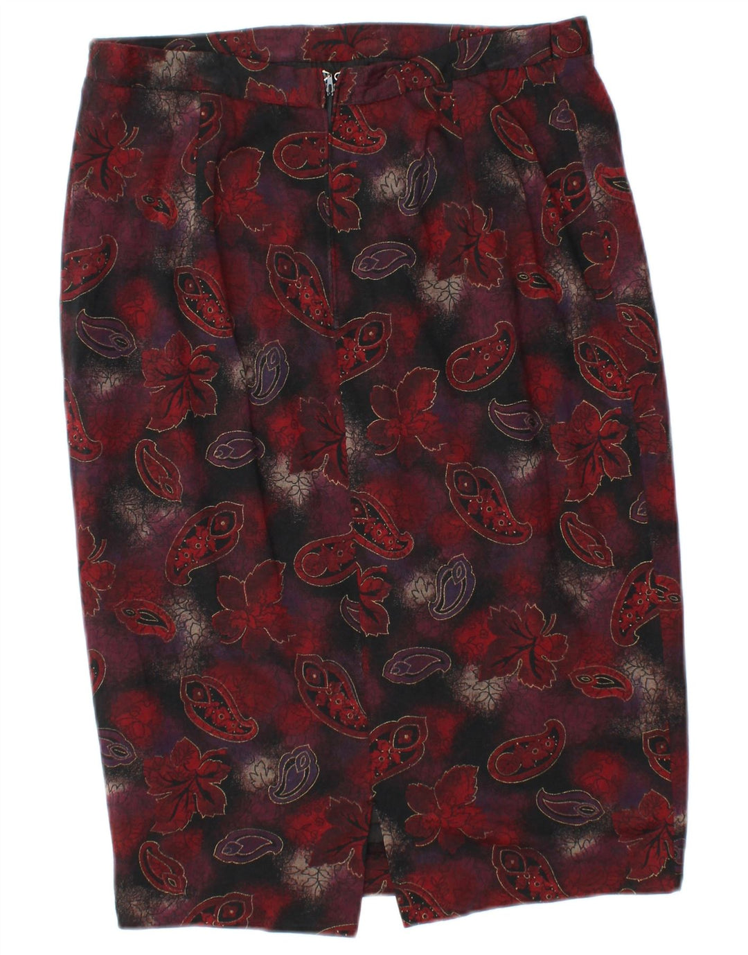 LUISA SPAGNOLI Jupe Crayon Femme W28 Bordeaux Moyen Paisley