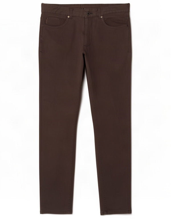 Zara Pantalon décontracté skinny pour homme EU 40 Medium W31 L30 Gris Coton