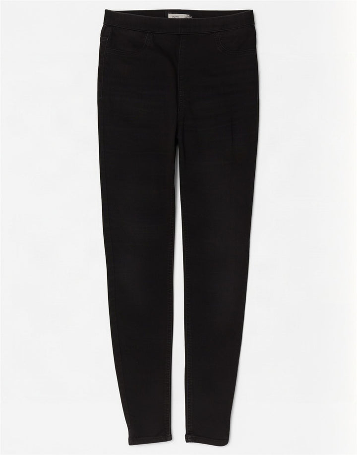 Marks & Spencer Jean Jegging Femme UK 12 Moyen W30 L29 Coton Noir