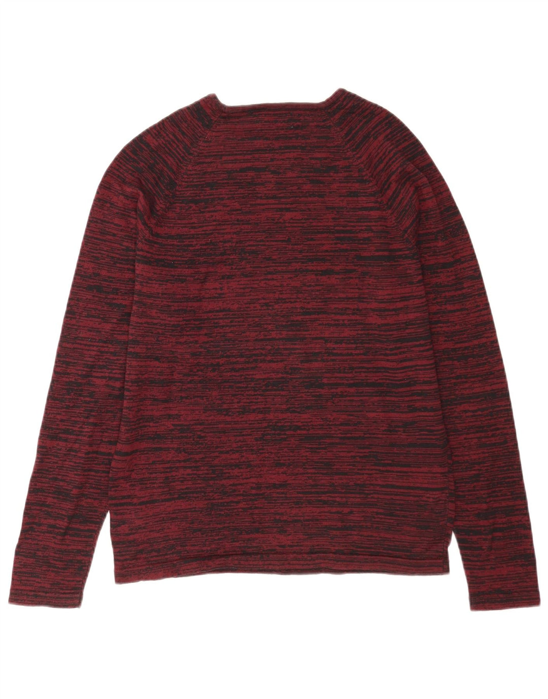 Jack & Jones Pull Col Rond Homme Rayé Bordeaux Moyen
