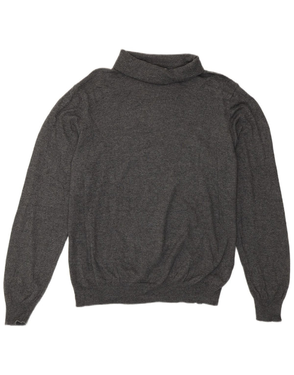 Marks & Spencer Pull col roulé pour femme UK 14 Large Gris
