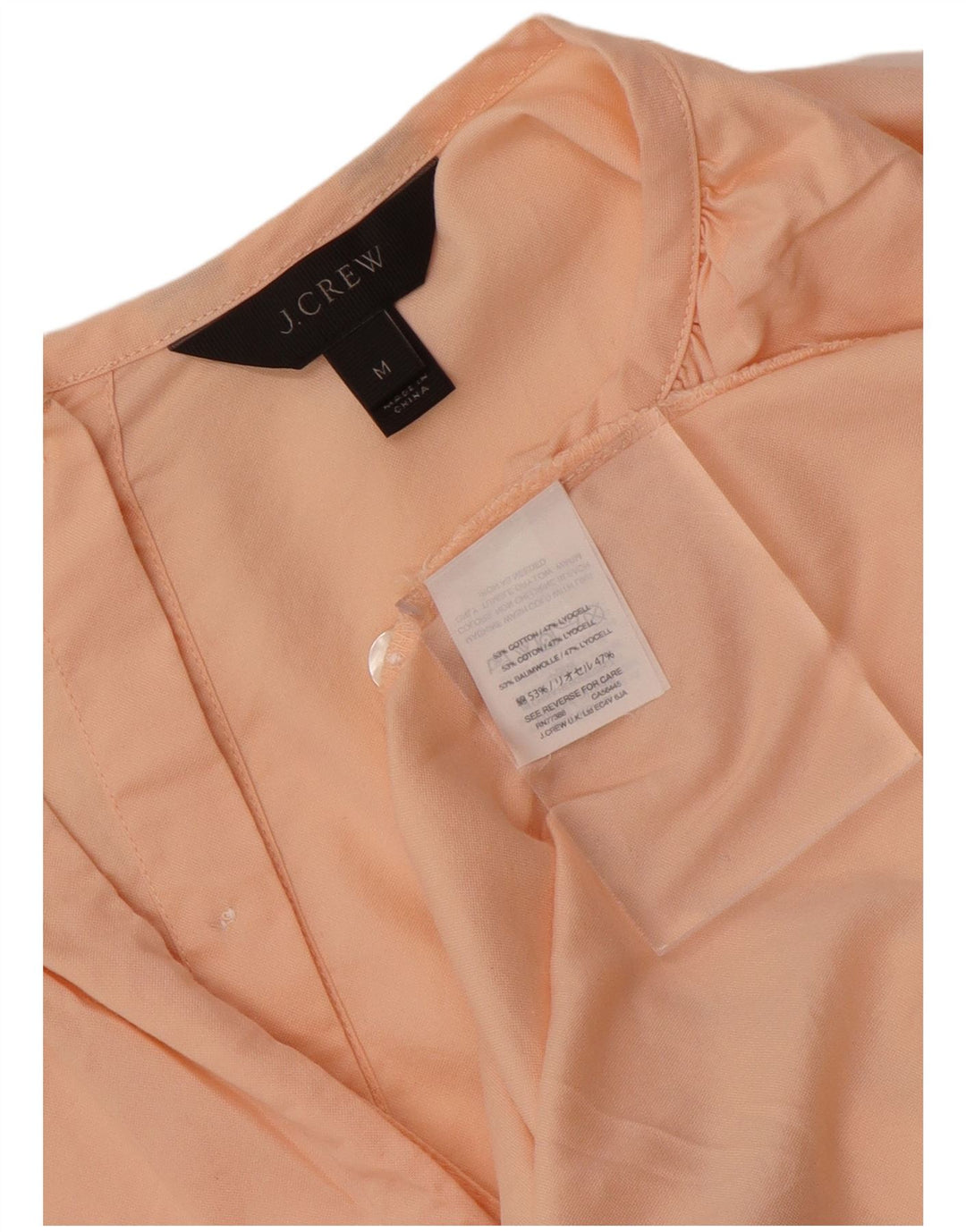 J. Crew Chemisier à nouer sur le devant pour femme UK 14 en coton rose moyen