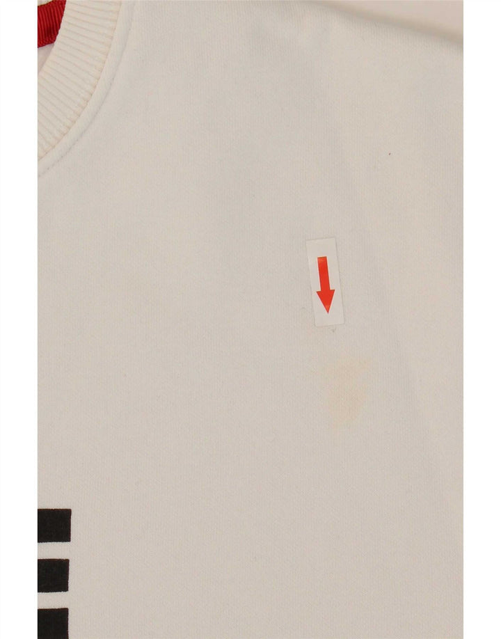 Alpha Industries Sweat-Shirt Graphique Homme Blanc Moyen Coton