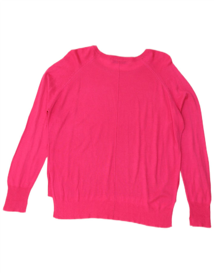 Zara Pull oversize à col bateau pour femme UK 14 Rose moyen