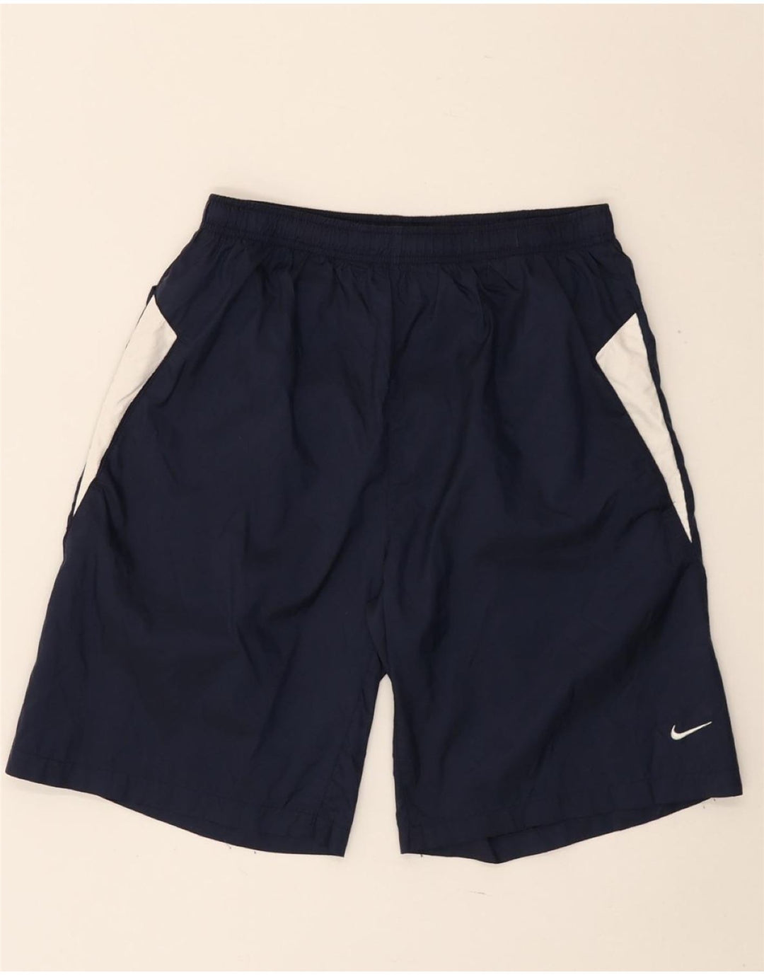 NIKE Short de sport pour garçon 13-14 ans XL Bleu marine Colorblock Nylon