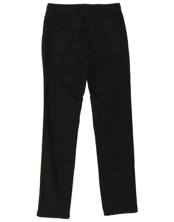 Marks & Spencer Pantalon droit décontracté pour homme Petit W30 L32 Coton noir