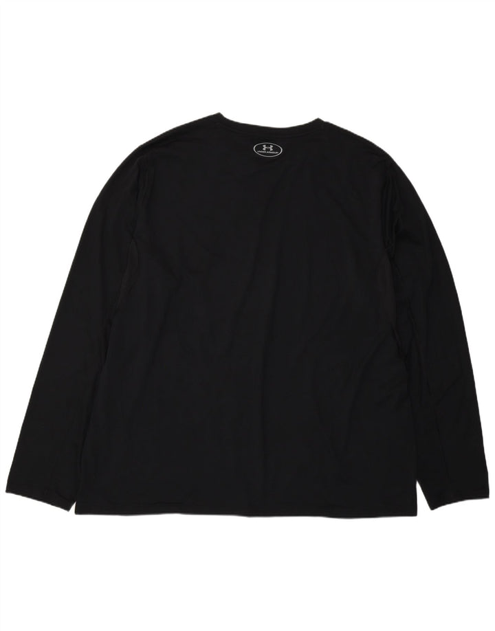 Under Armour Haut Heat Gear Homme Manches Longues 3XL Noir Polyester
