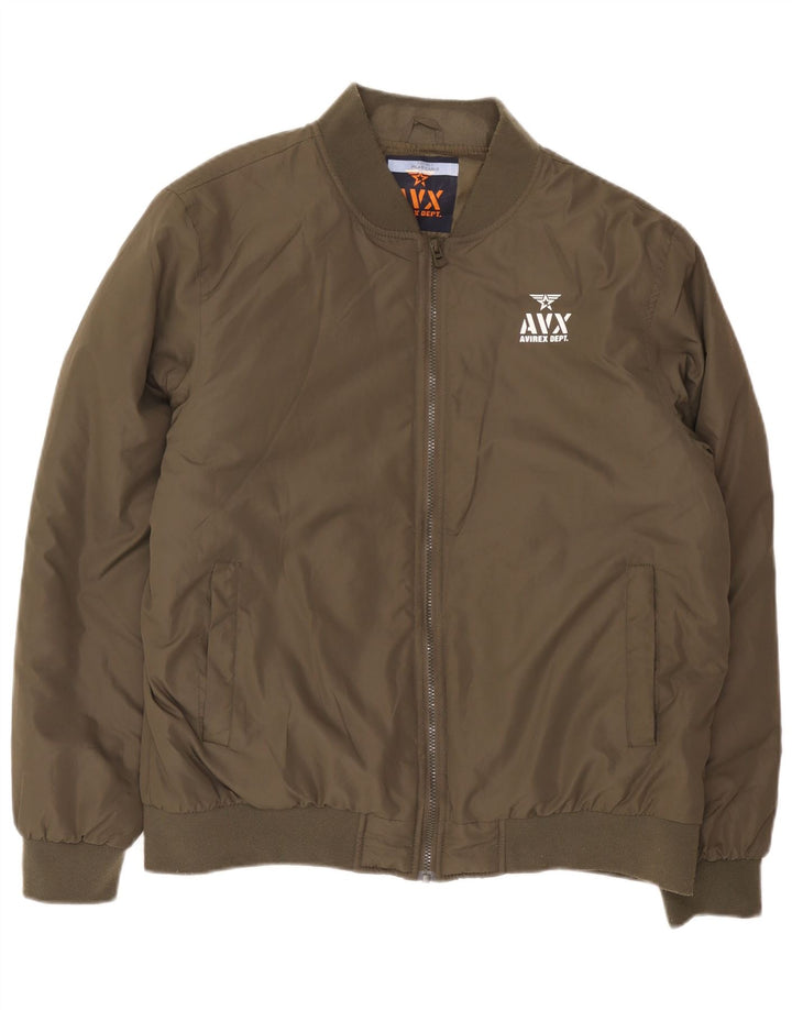 Avirex Veste Bomber Homme UK 42 XL Kaki Polyester
