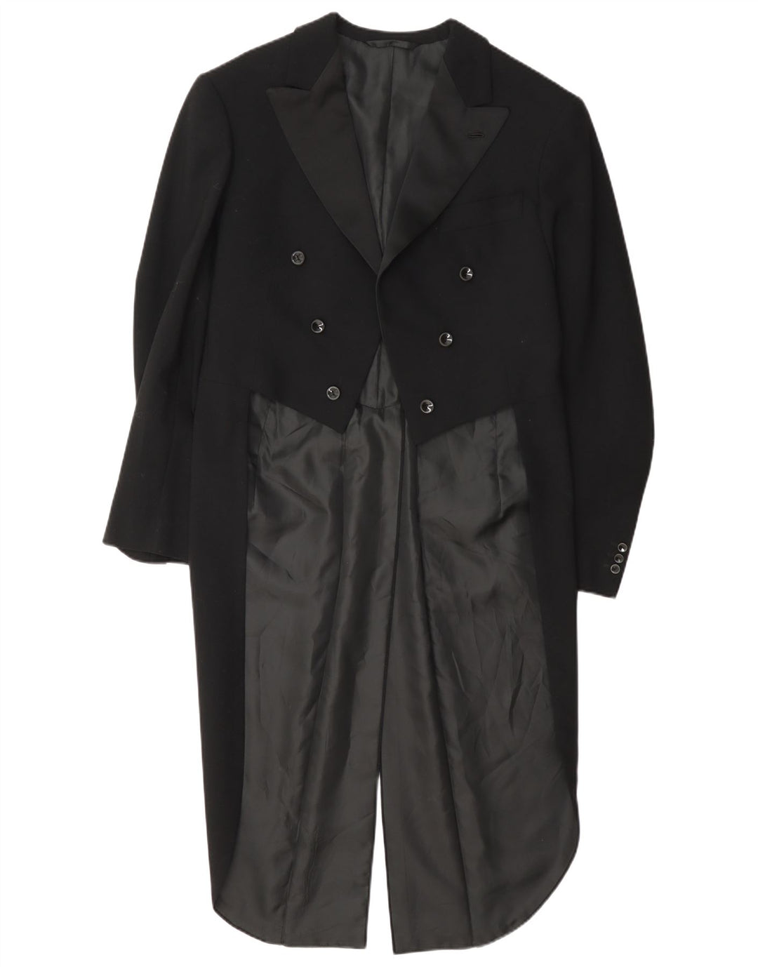 vintage Mens Tailcoat Blazer Veste UK 36 Petit Noir