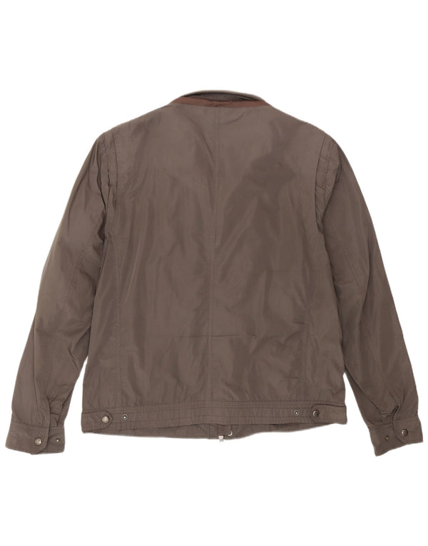 Geox Veste Bomber Homme UK 46 3XL Gris Polyester
