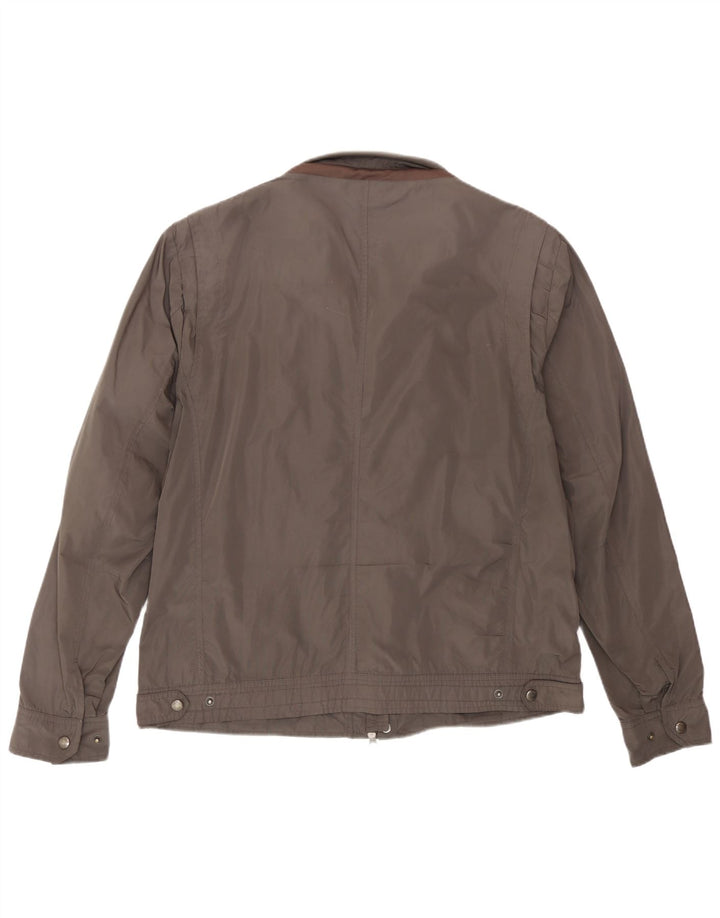 Geox Veste Bomber Homme UK 46 3XL Gris Polyester
