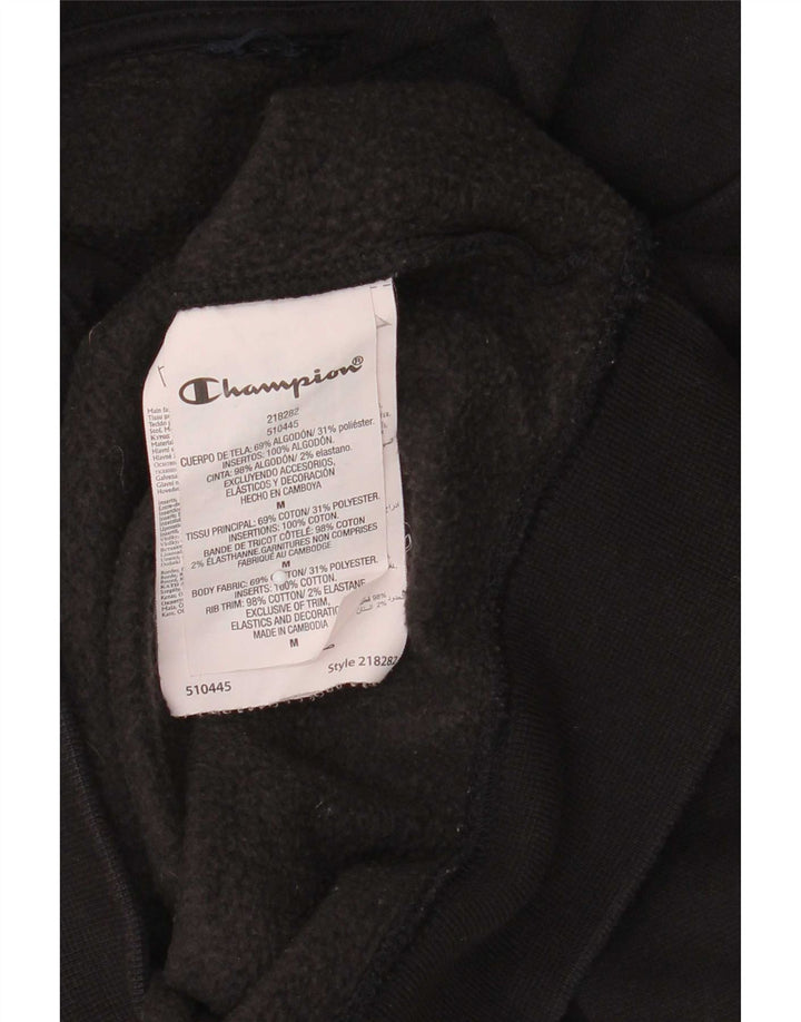 Champion Pull à Capuche Graphique Homme Noir Moyen Coton