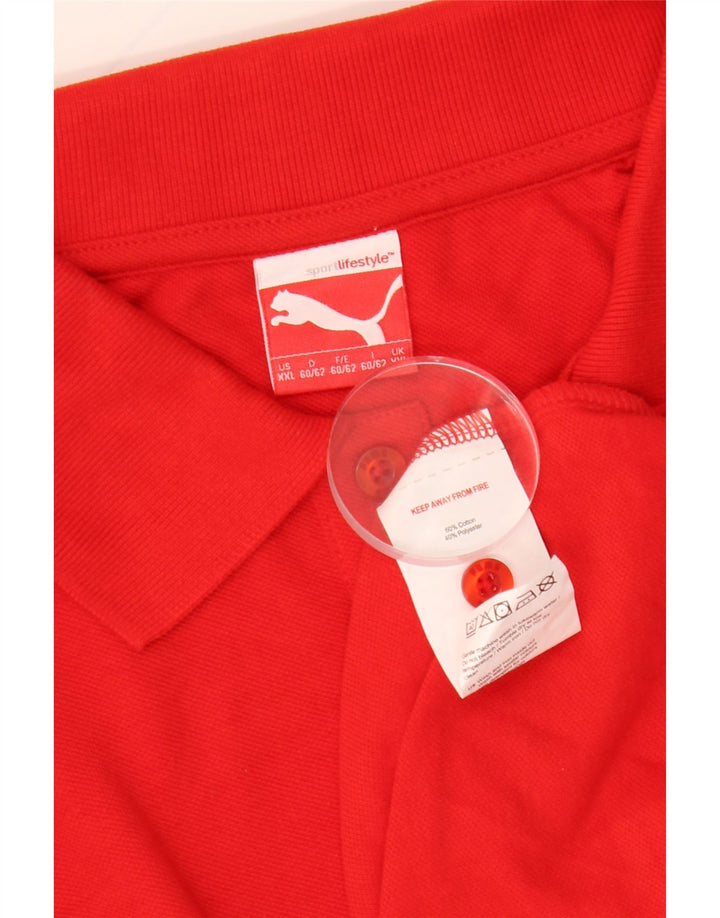 PUMA Polo Homme 2XL Rouge Coton