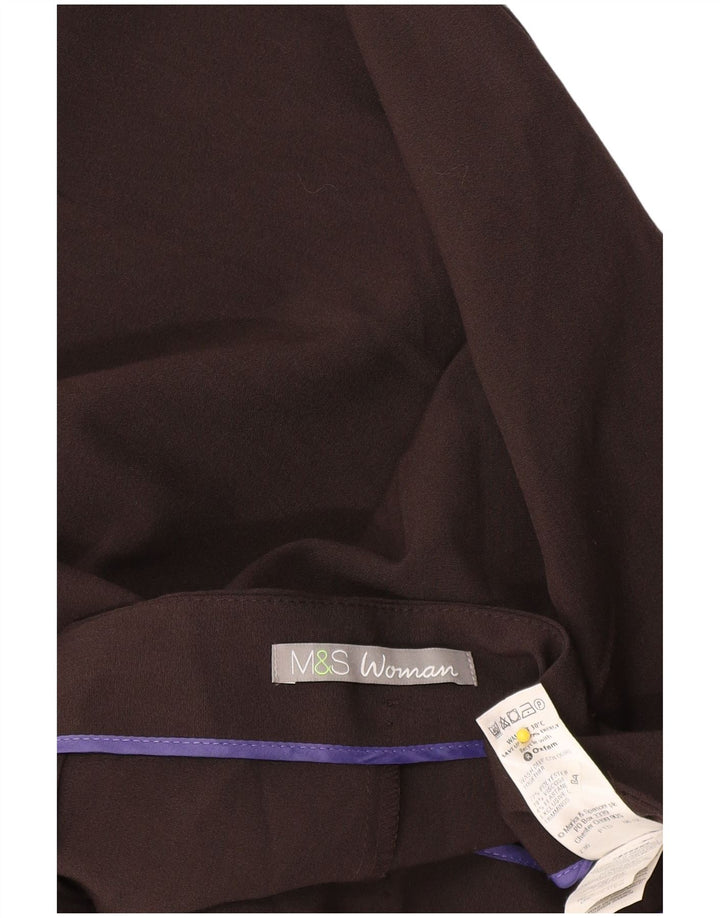 Marks & Spencer Pantalon décontracté Bootcut pour femme UK 12 Medium W30 L29 Gris
