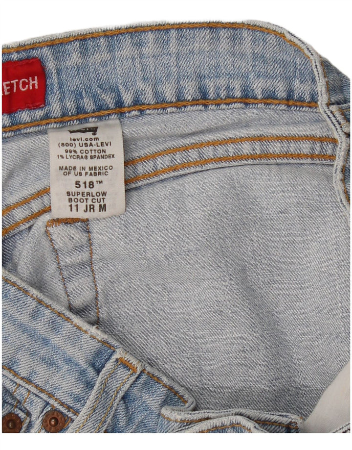 Levi's Short en Jean 518 Super Low Femme Bleu Moyen W32 Coton