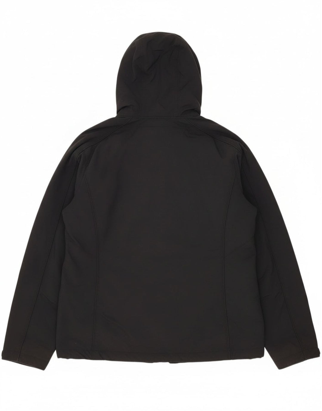 L.L.Bean Veste coupe-vent surdimensionnée à capuche pour femme UK 14 Noir moyen