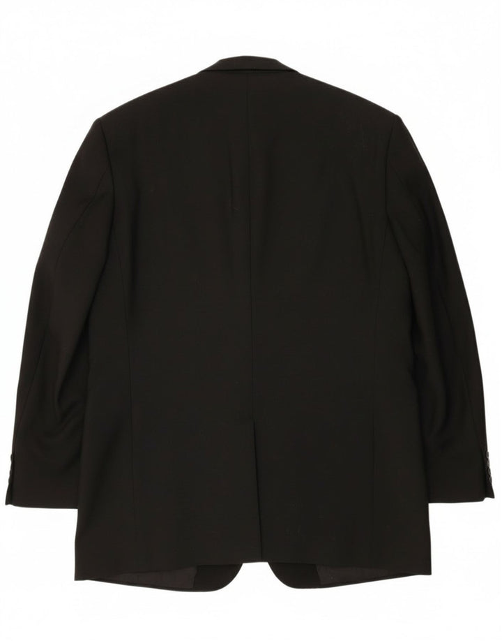 Mario Zegna Veste Blazer 1 Bouton Homme IT 50 Large Laine Colorblock Noir