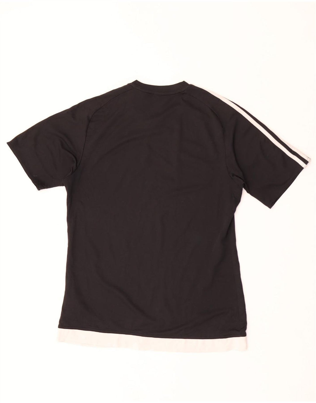 Adidas Climalite T-Shirt Top UK 14 Medium Noir Polyester