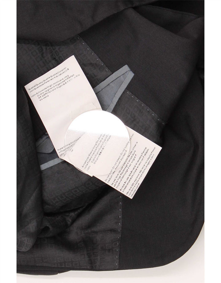 Hugo Boss Veste blazer à 2 boutons pour homme EU 48 Bleu marine moyen Laine vierge