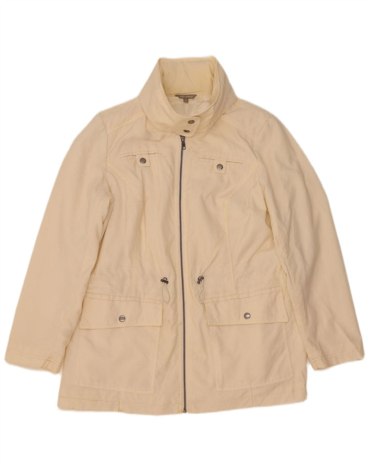 Marks & Spencer Veste utilitaire à capuche pour femme UK 16 Large Blanc cassé
