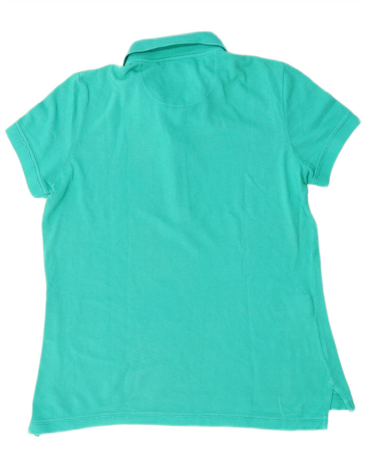 LACOSTE Polo Femme Taille 42 Grand Coton Turquoise