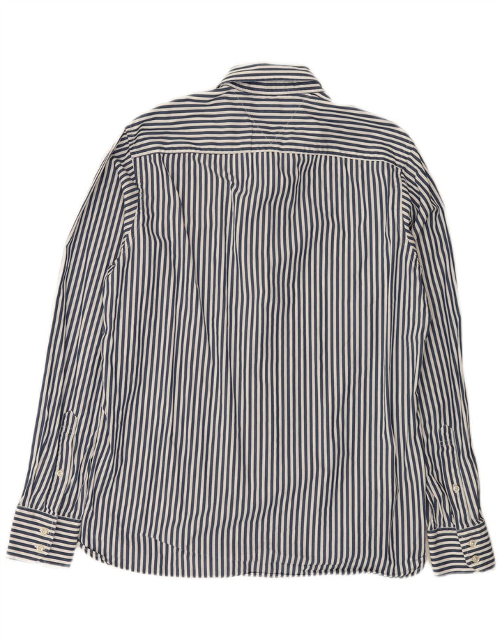 Tommy Hilfiger Chemise Homme Bleu Moyen Rayé Coton