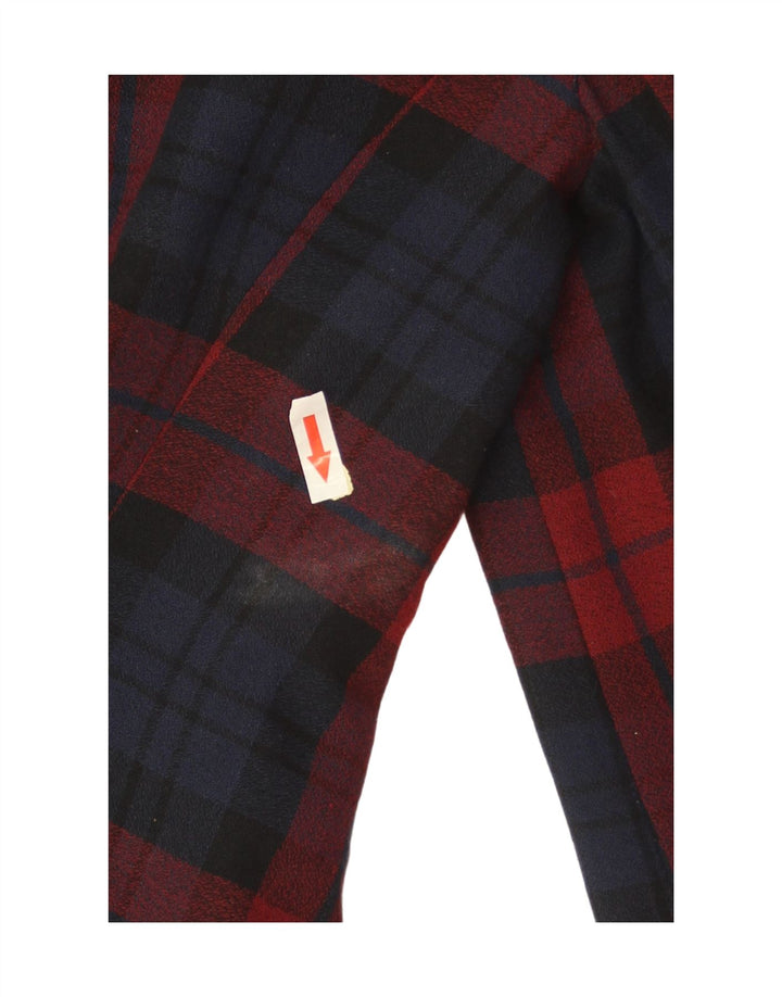 C & A Veste Blazer 4 Boutons Fille 11-12 ans Rouge à Carreaux Polyester