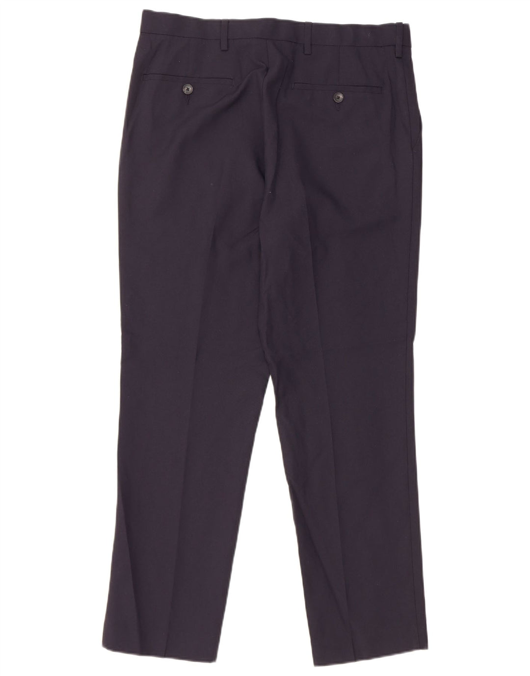 Marks & Spencer Pantalon Chino Slim Homme W32 L29 Bleu Marine Polyester
