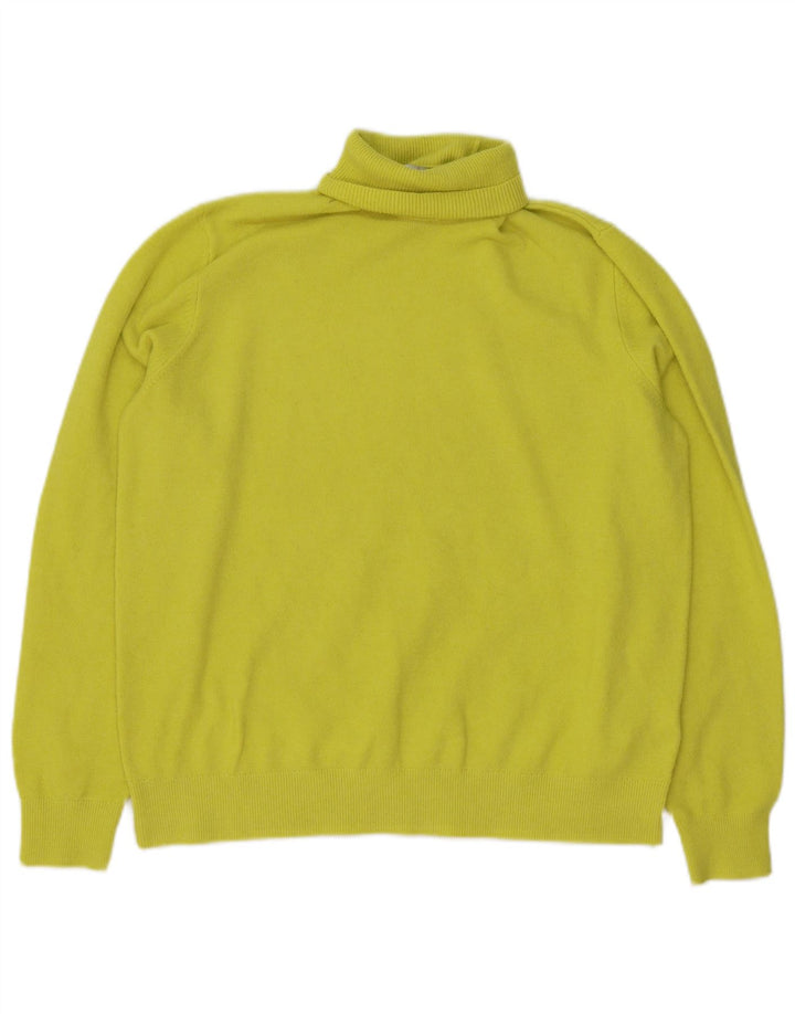 Marks & Spencer Pull Col Roulé Homme Vert Moyen Polyester