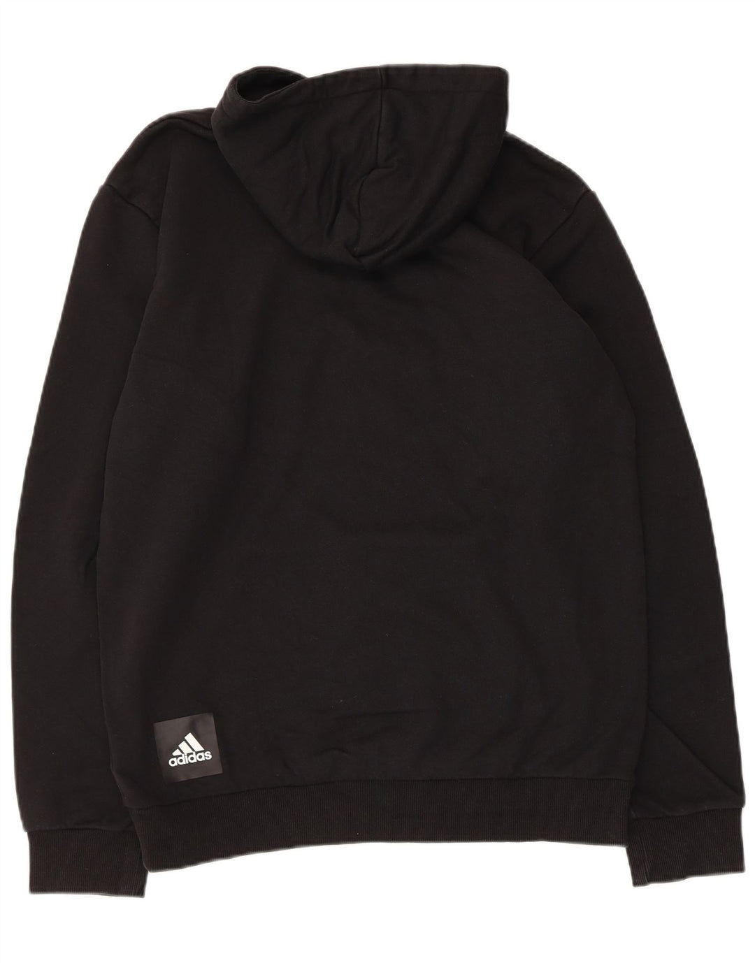 ADIDAS Pull à capuche pour homme en coton noir moyen