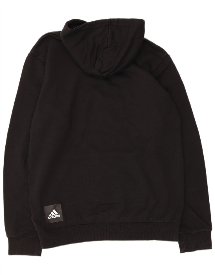 ADIDAS Pull à capuche pour homme en coton noir moyen