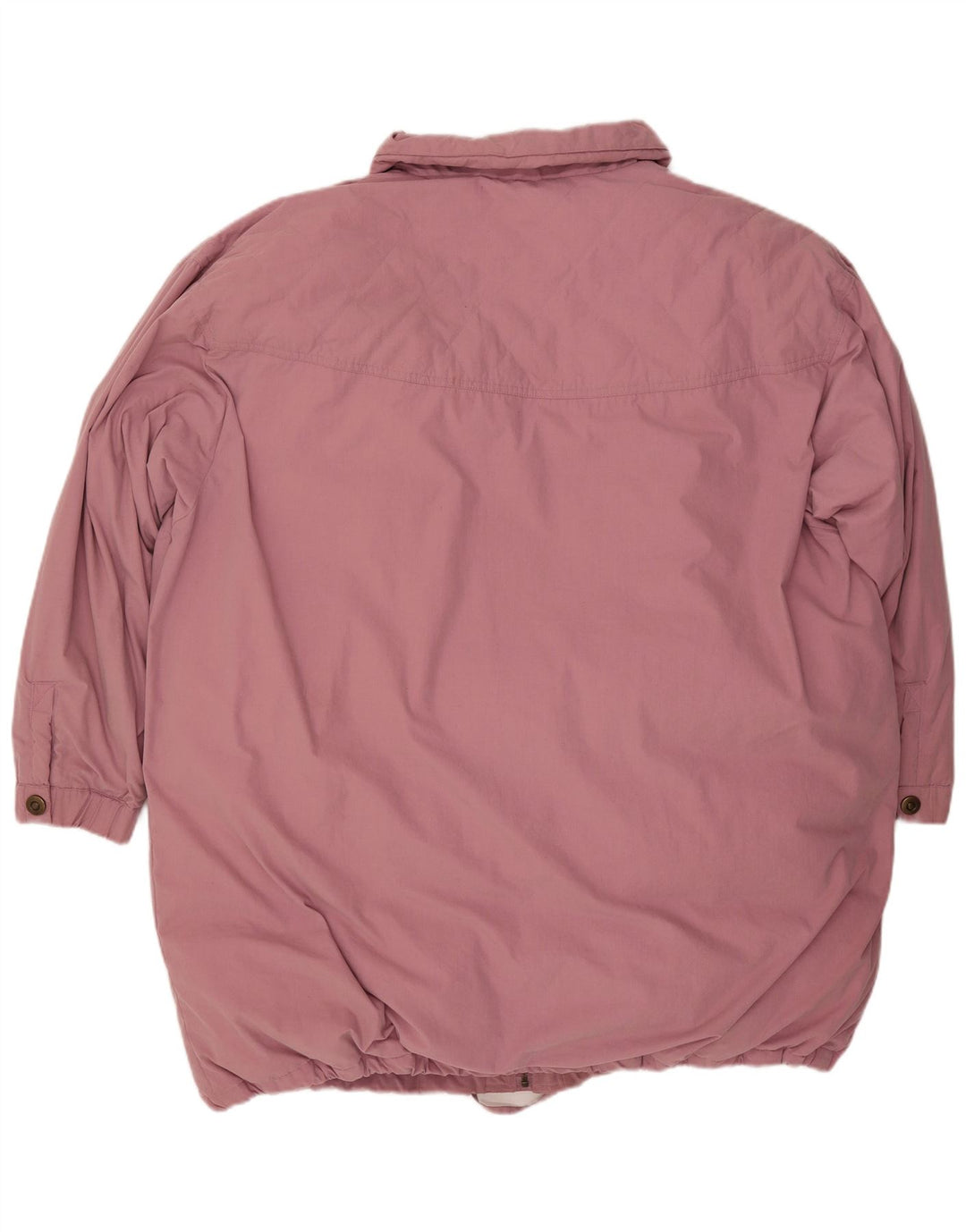 VINTAGE Veste rembourrée surdimensionnée femme EU 46 XL Polyester rose