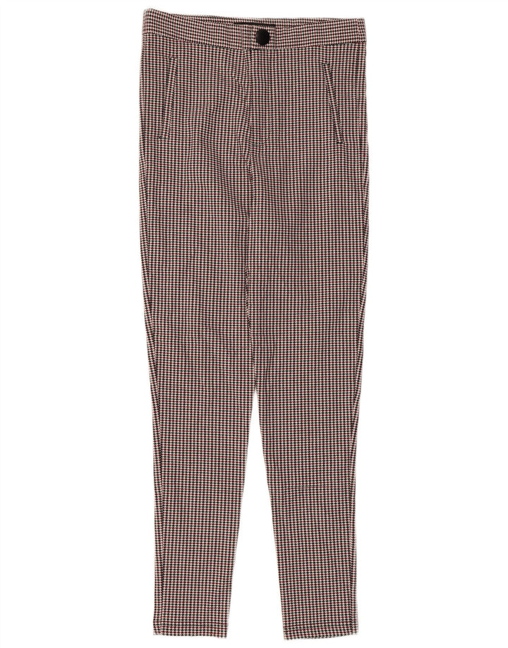 Pantalon de costume slim femme ZARA moyen W28 L27 pied de poule multicolore
