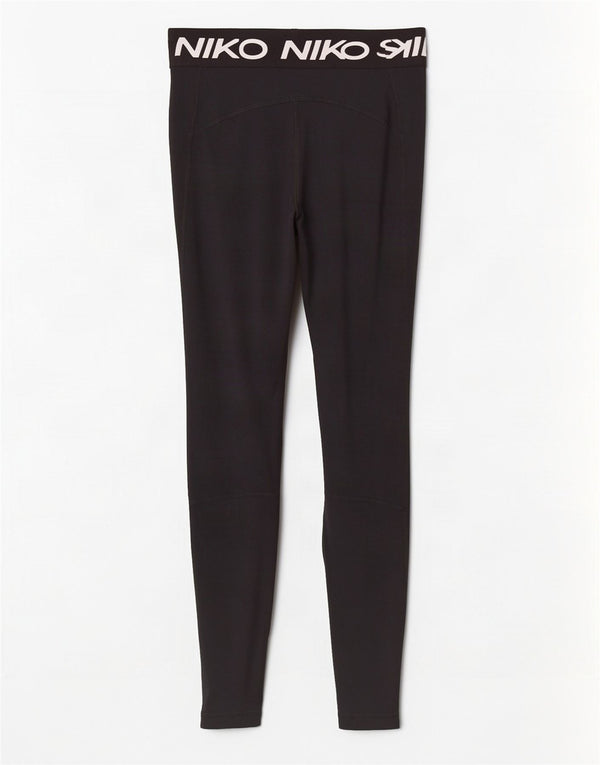 Nike Legging graphique Dri Fit pour femme UK 8 Small Noir Polyester
